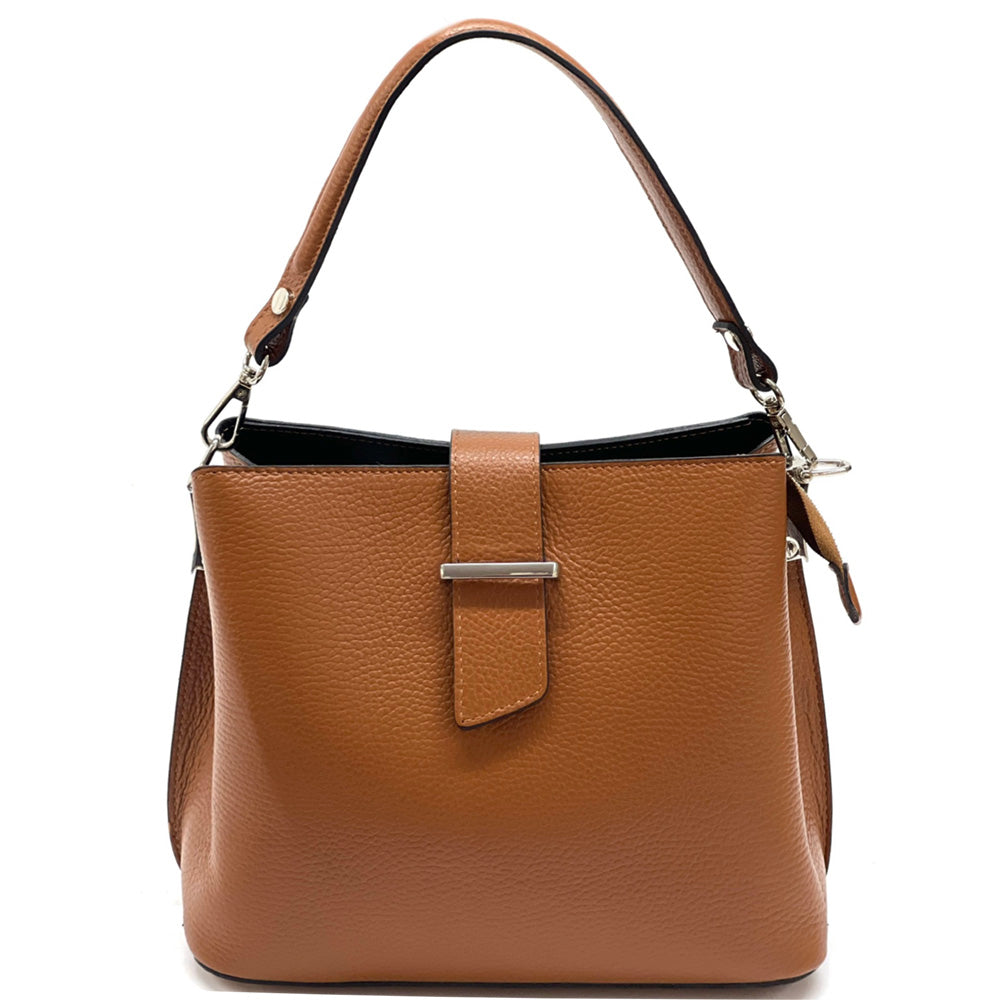 Kristen leather shoulder bag - Made In Italy