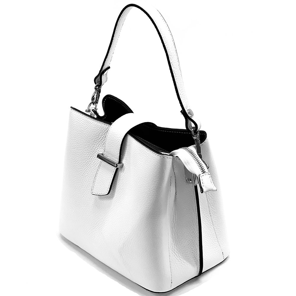 Kristen leather shoulder bag - Made In Italy