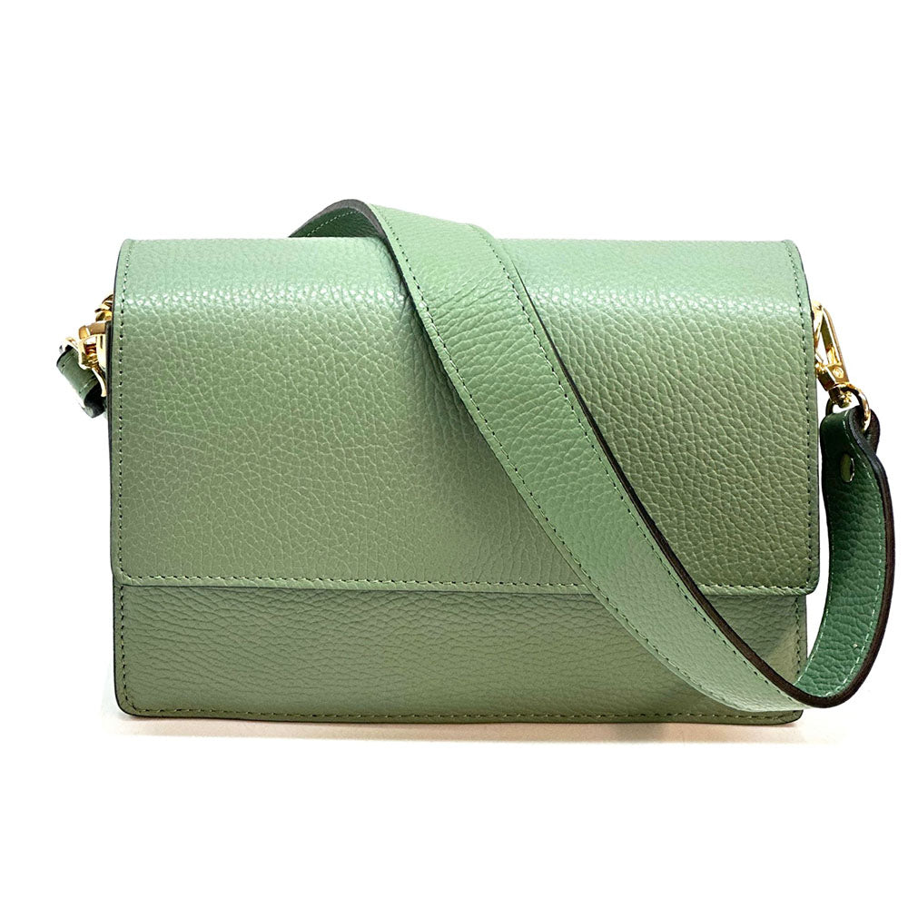 Evelina Leather Wristlet Bag - Made In Italy