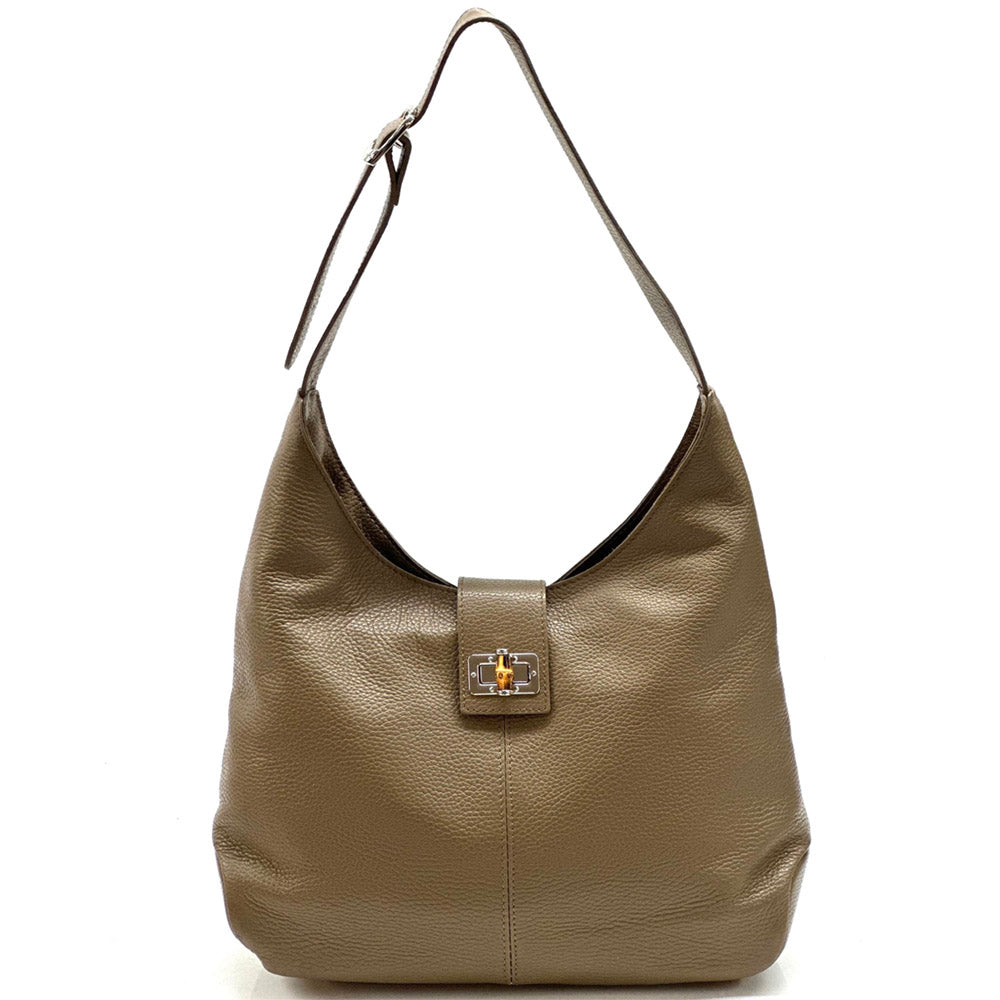 Mazarine leather shoulder bag - Made In Italy