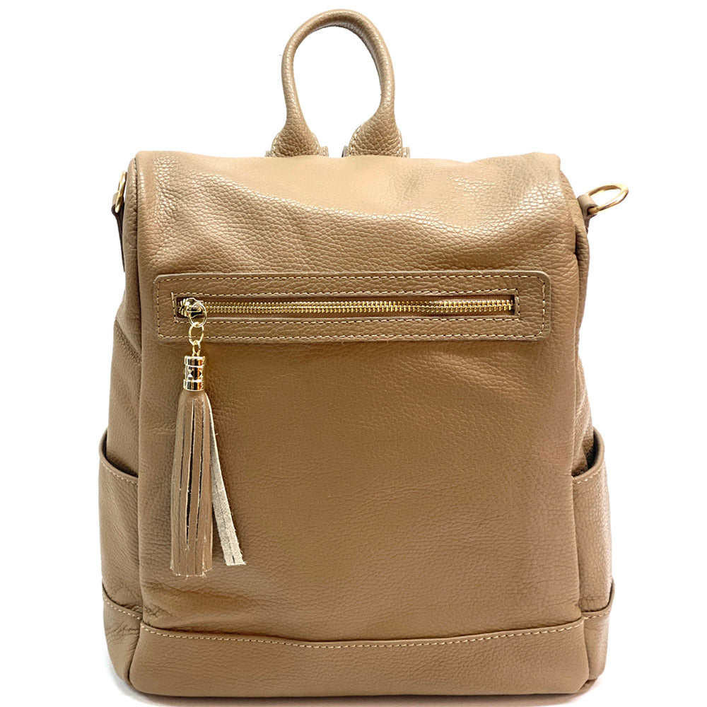 Brittany Backpack in cow leather - Made In Italy