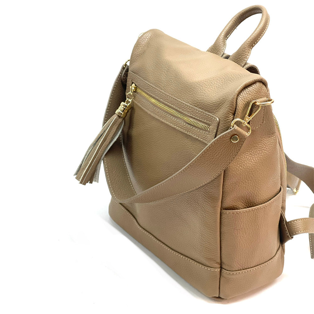 Brittany Backpack in cow leather - Made In Italy
