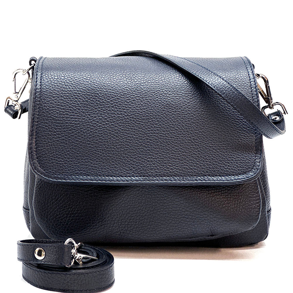 Pamela Leather Messenger Bag - Made In Italy