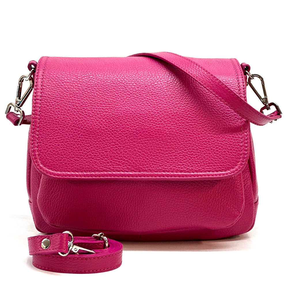 Pamela Leather Messenger Bag - Made In Italy