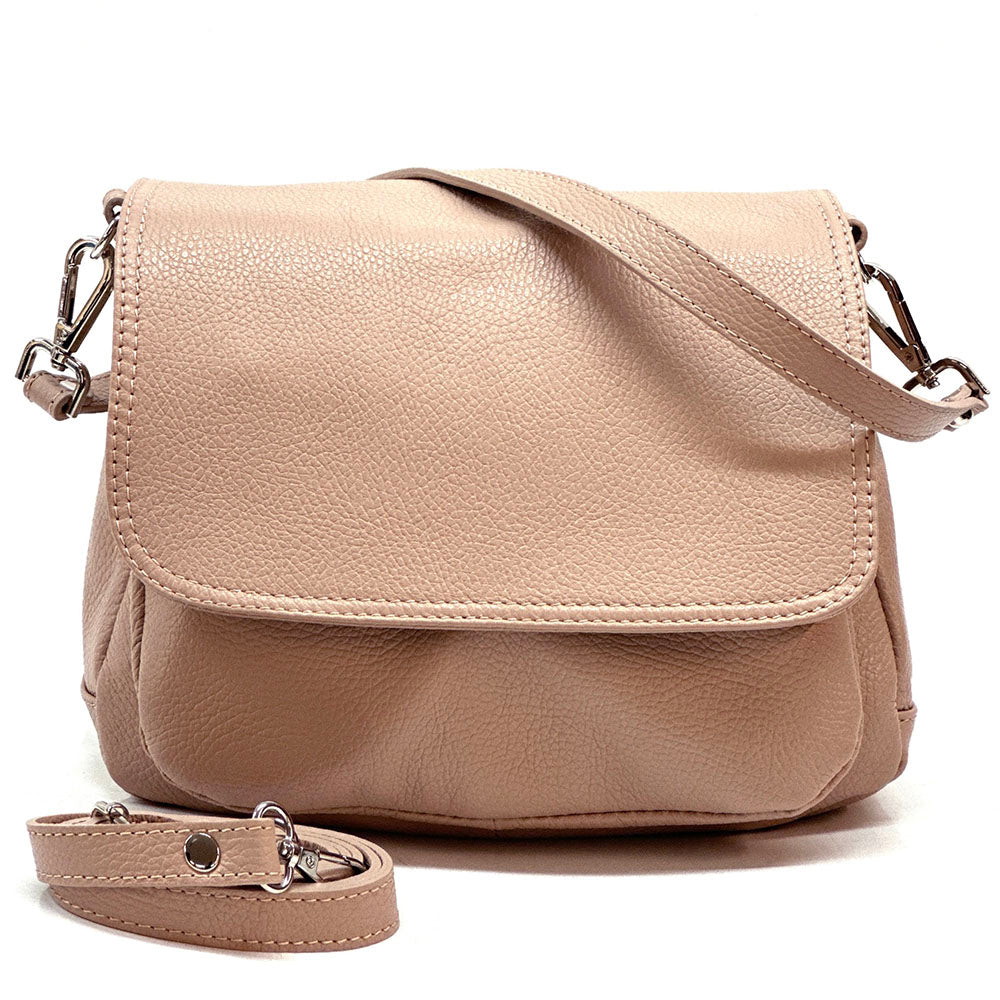Pamela Leather Messenger Bag - Made In Italy