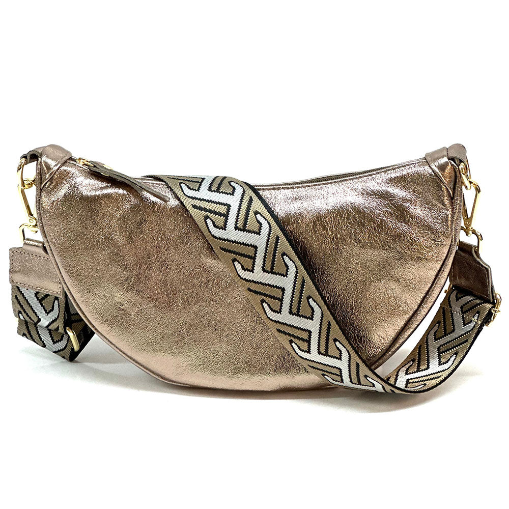 Carmen leather shoulder bag - Made In Italy