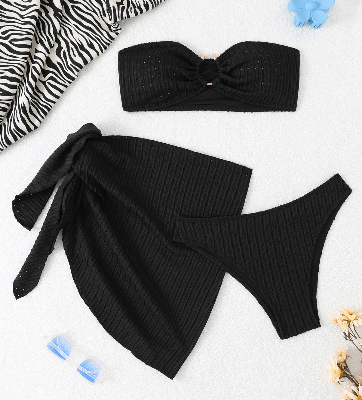 Gather bikini set