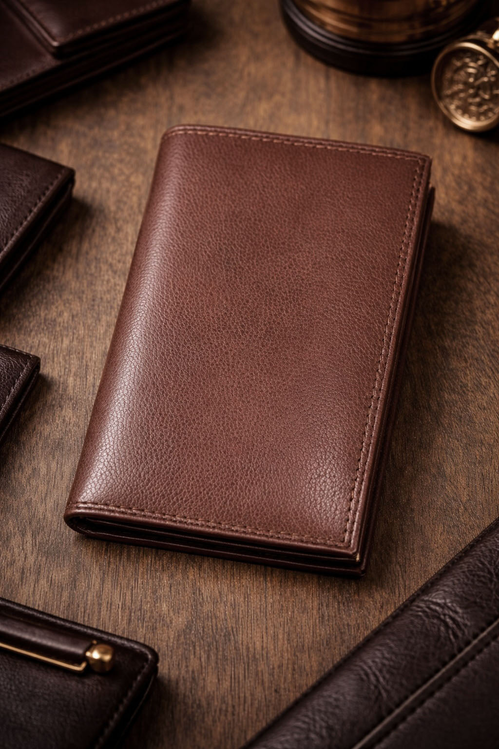 Bernardo V Italian Cow Leather Wallet - Made In Italy