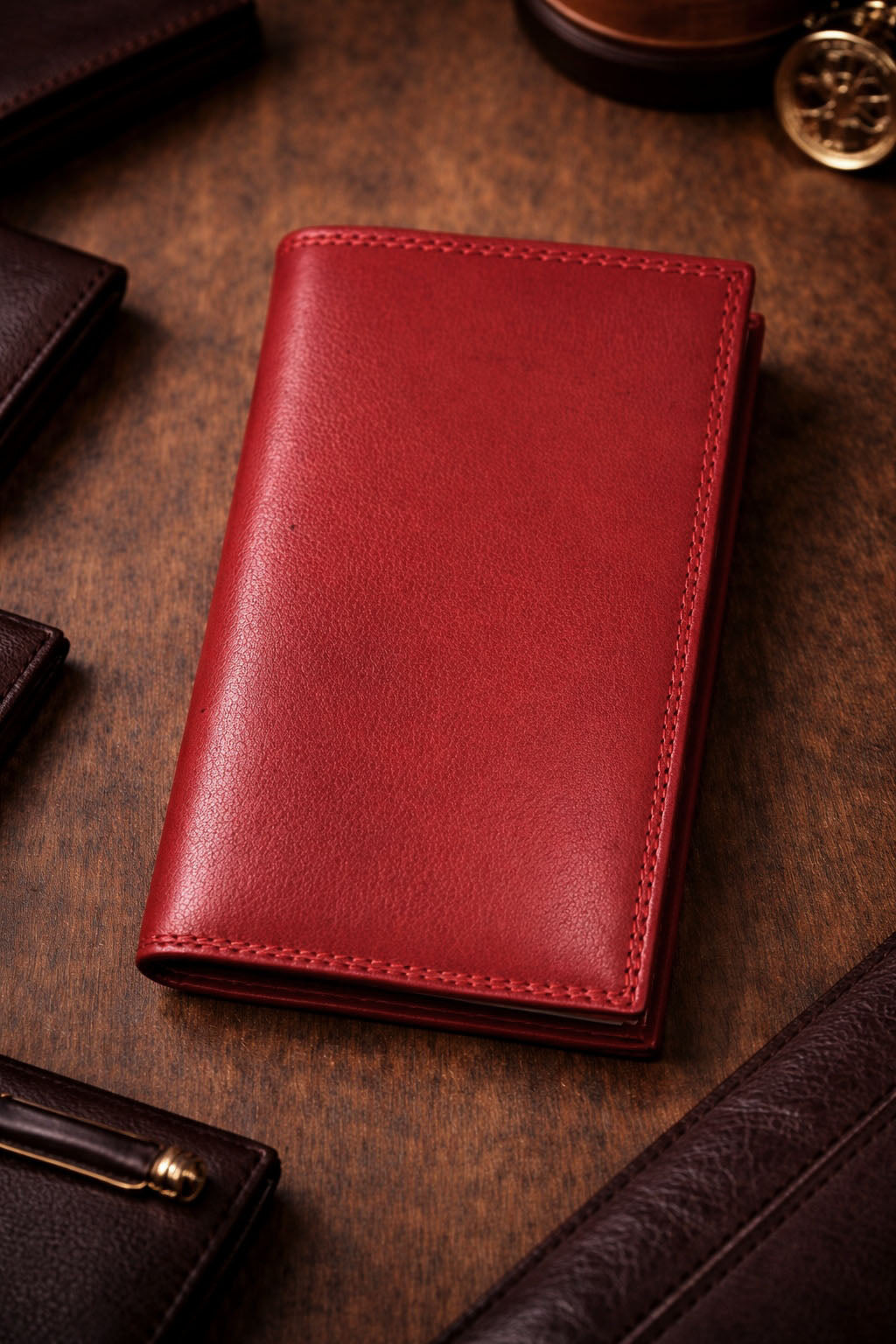 Bernardo V Italian Cow Leather Wallet - Made In Italy