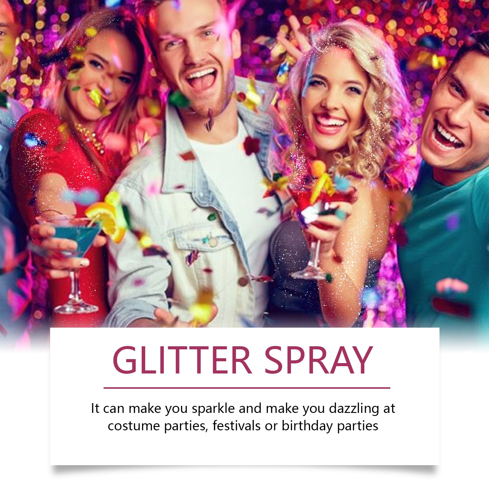 Stage Makeup Spray, Prom Festival Carnival Hair Body Shimmer Highlight Makeup Spray