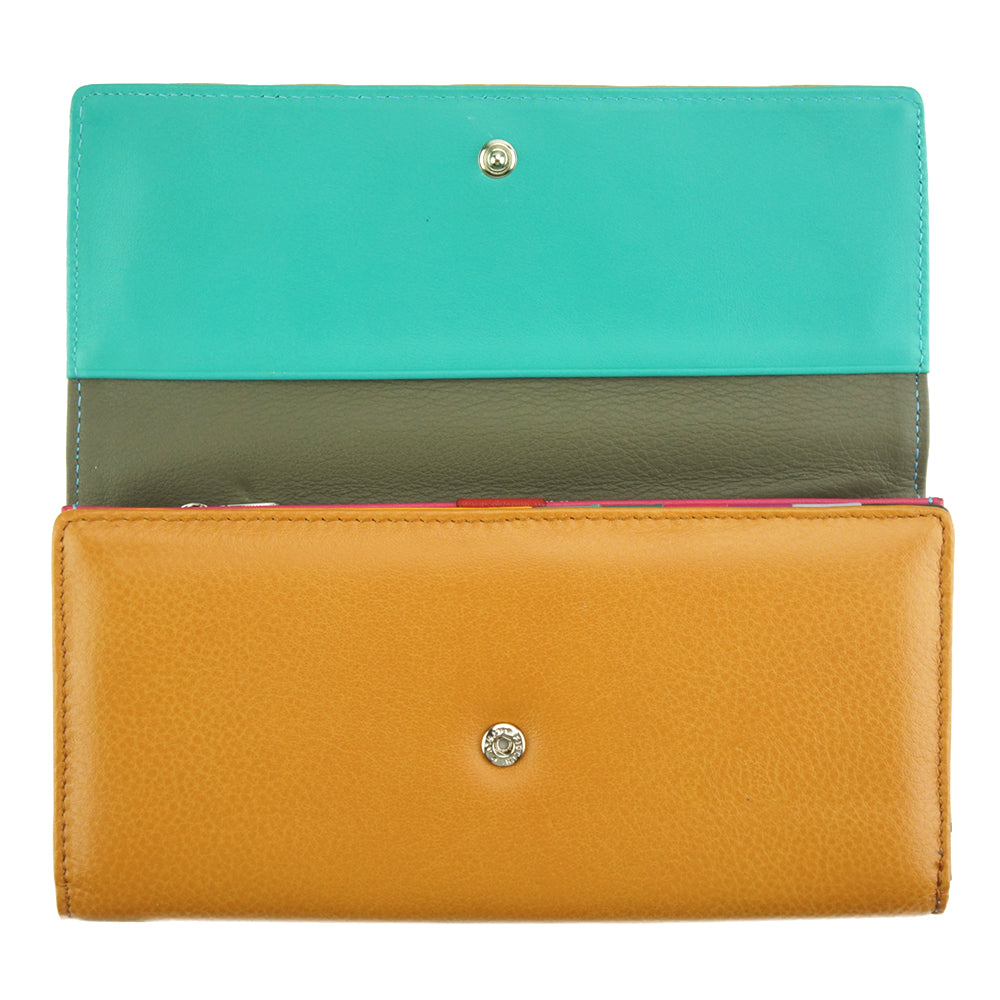Dianora M Leather Wallet - Made In Italy