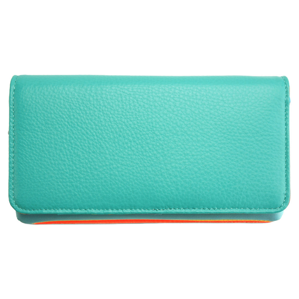 Rosalinda Compact Leather Wallet - Made In Italy