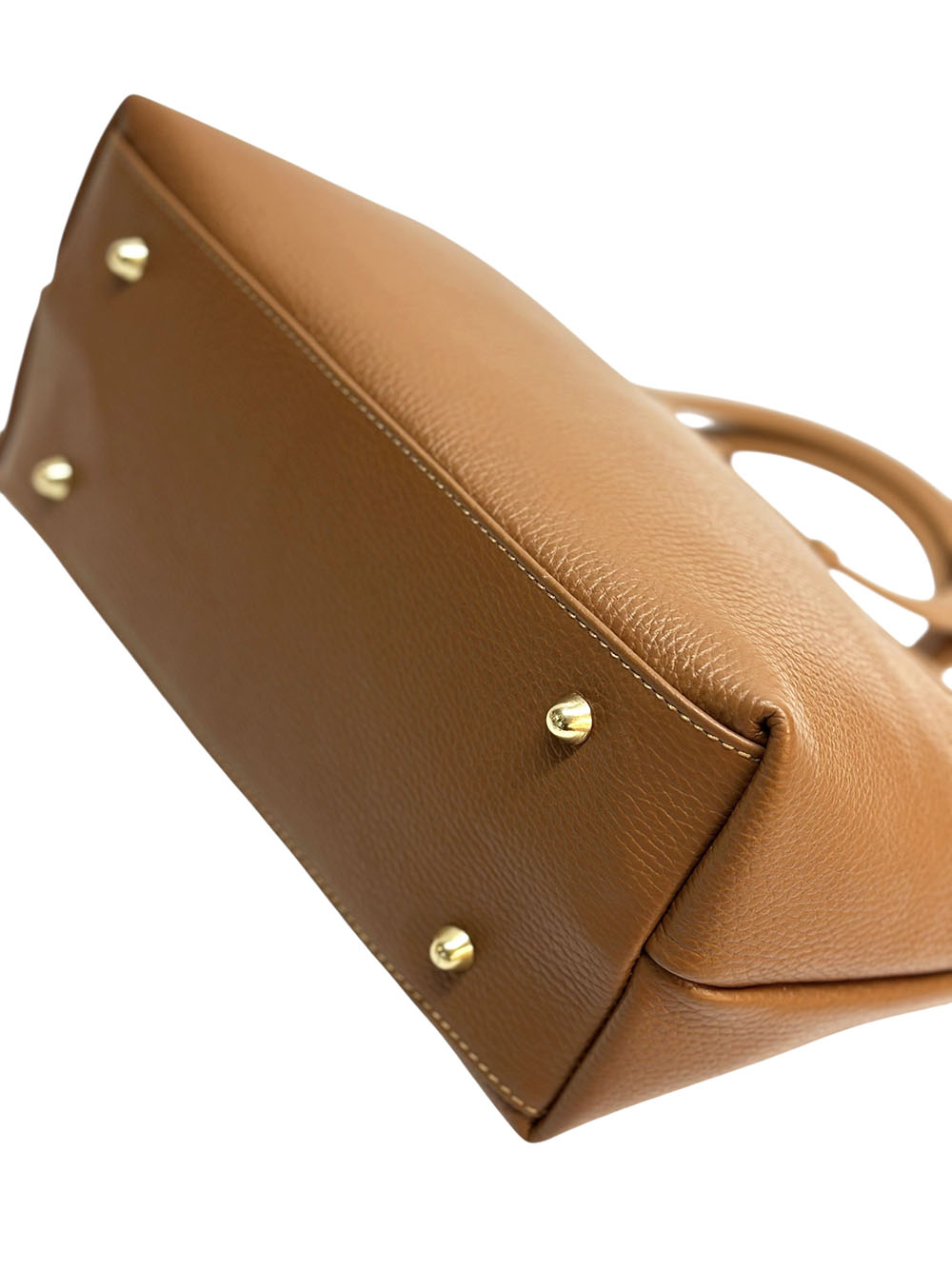 Marcella Cow Leather Top Handle Bag - Made In Italy