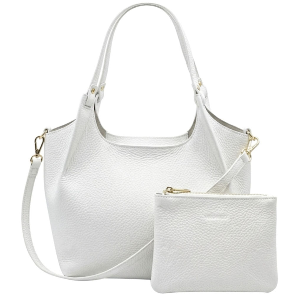 Artemisia Italian Cow Leather Shoulder Bag - Made In Italy