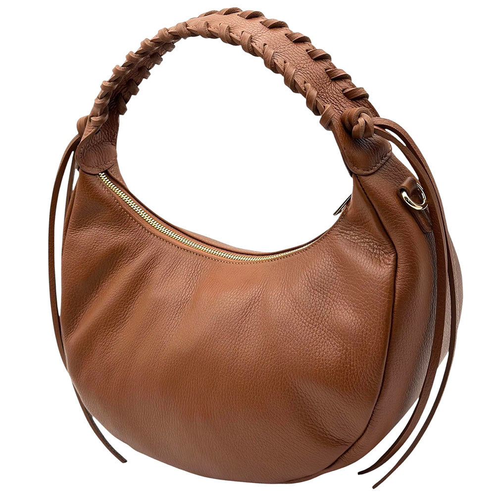 Selviana Cow Leather Hobo Bag - Made In Italy