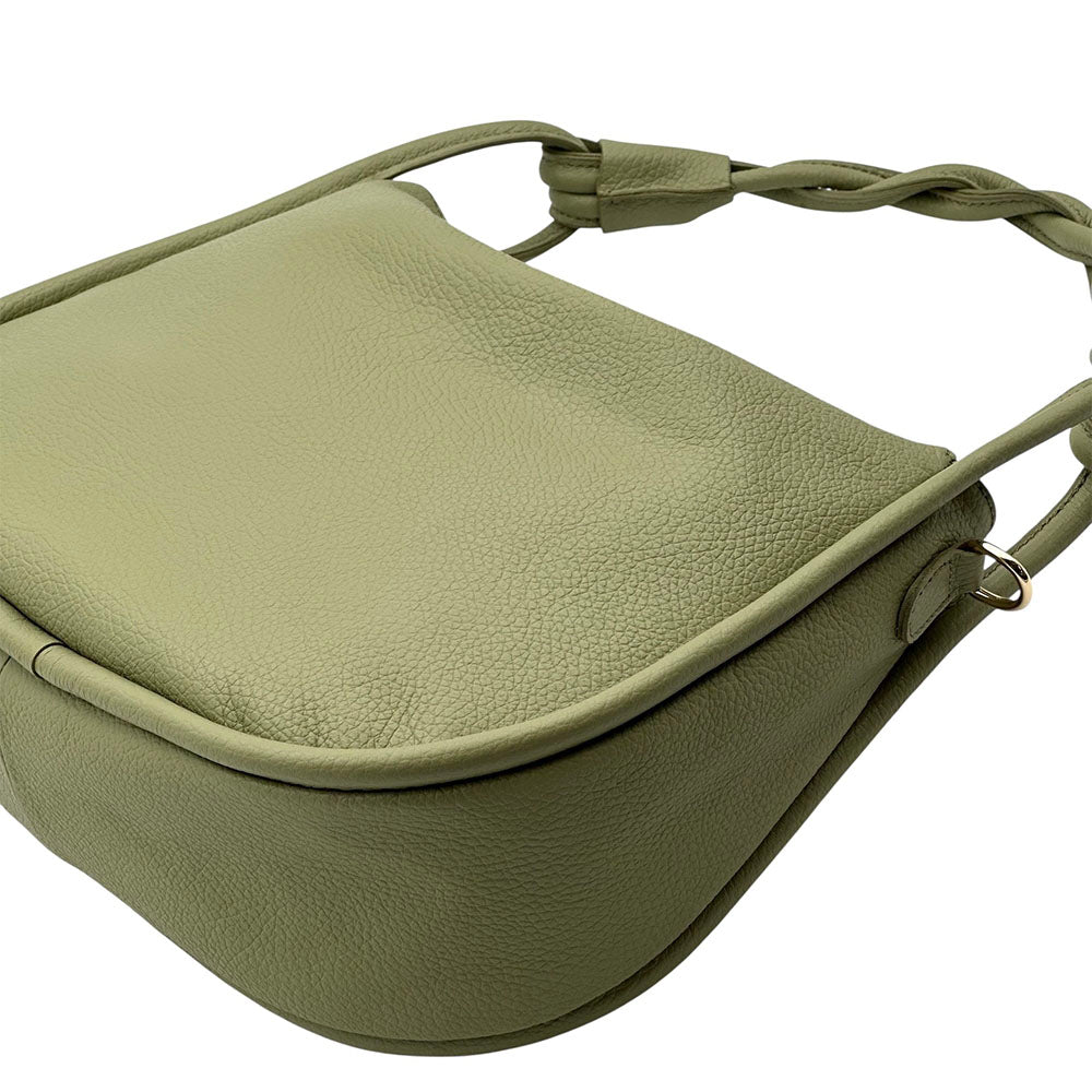 Alina Italian Leather Hobo Bag - Made In Italy