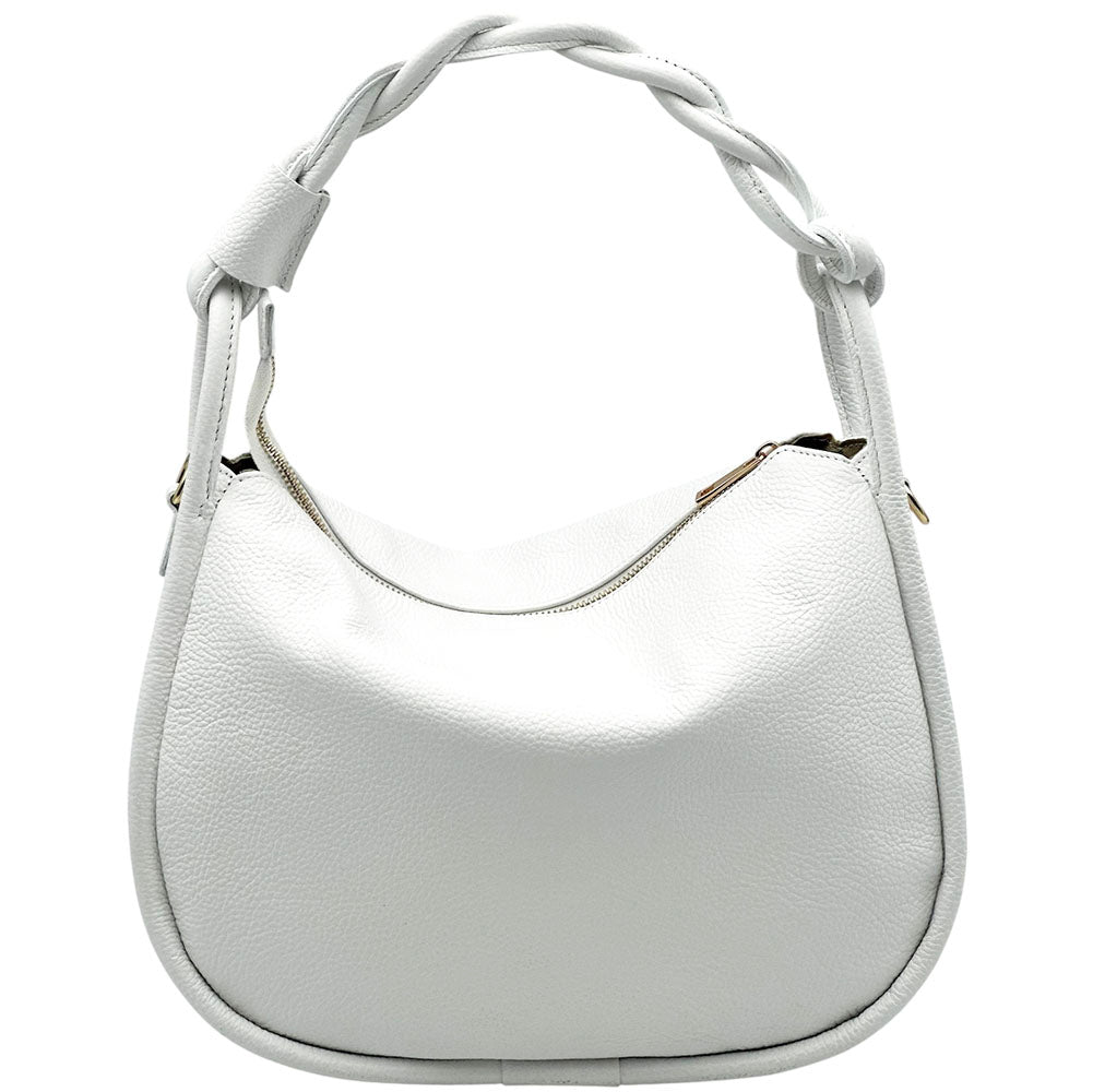 Alina Italian Leather Hobo Bag - Made In Italy