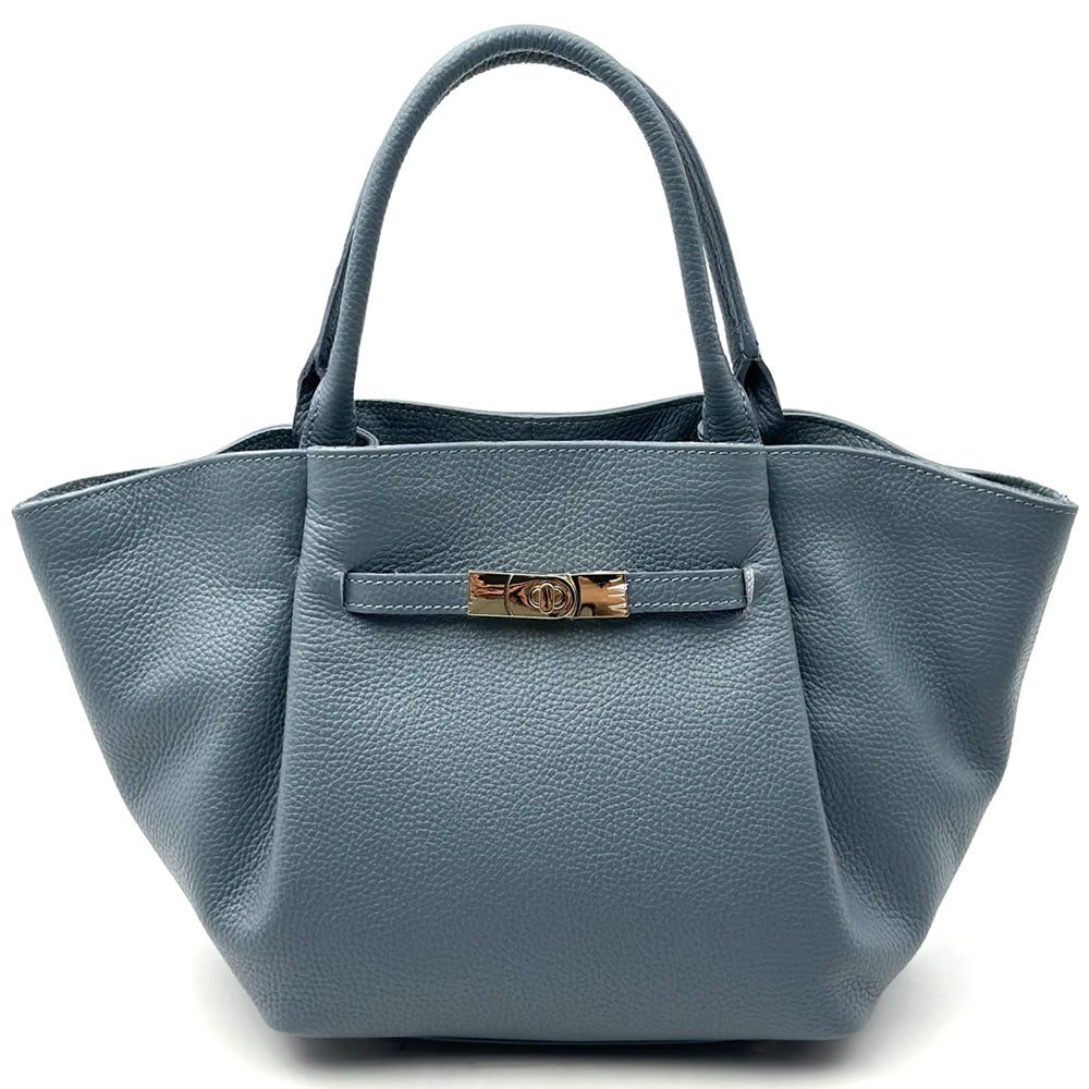 Vivara Soft Leather Tote Bag - Made In Italy