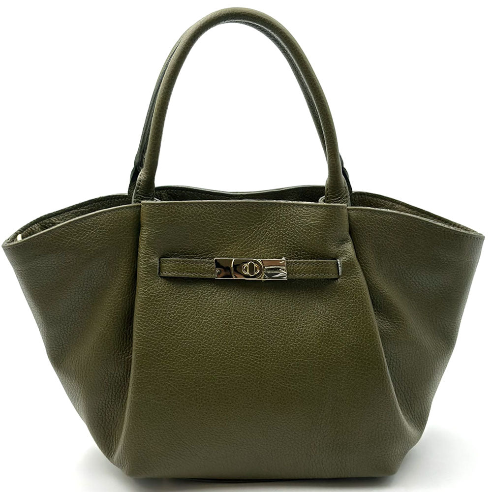 Vivara Soft Leather Tote Bag - Made In Italy