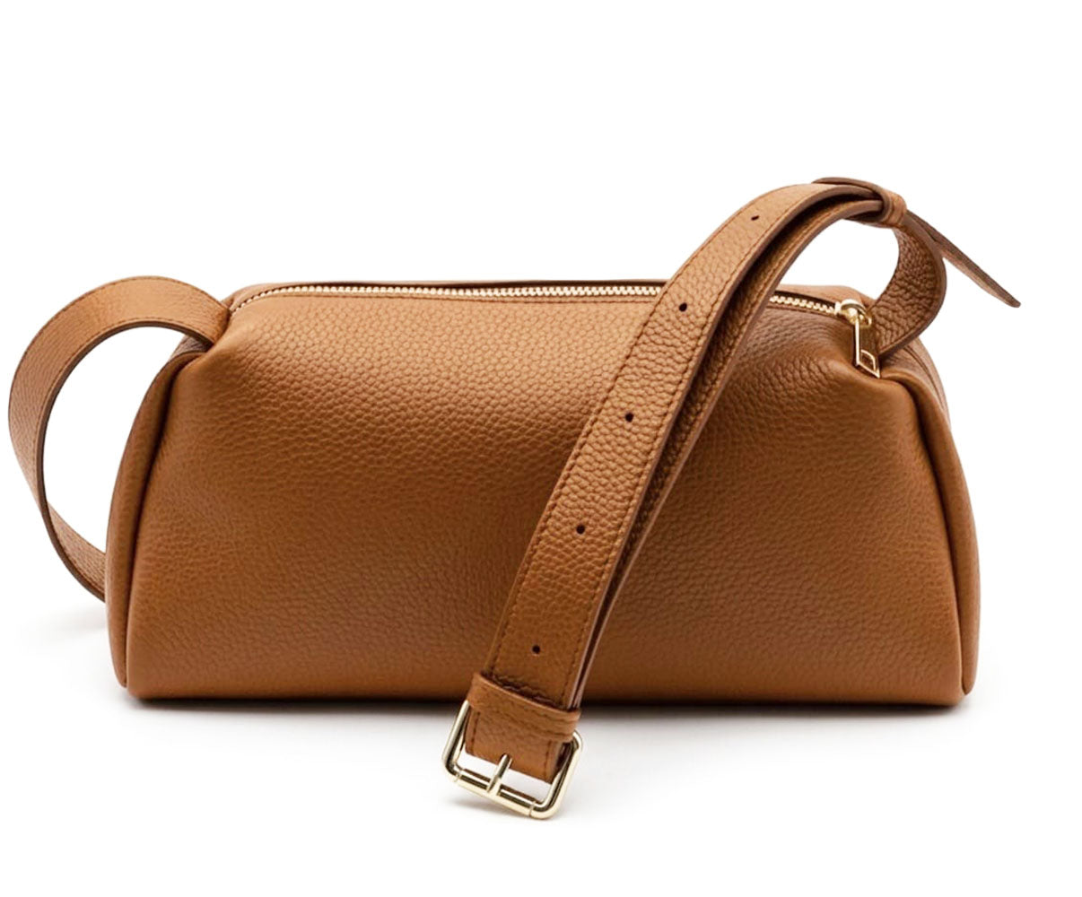 Noa Italian Cow Leather Shoulder Bag - Made In Italy