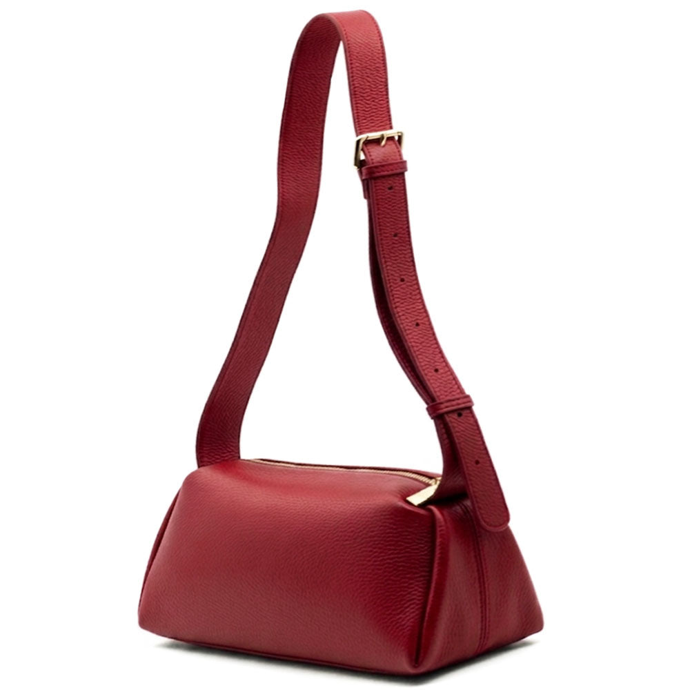 Noa Italian Cow Leather Shoulder Bag - Made In Italy