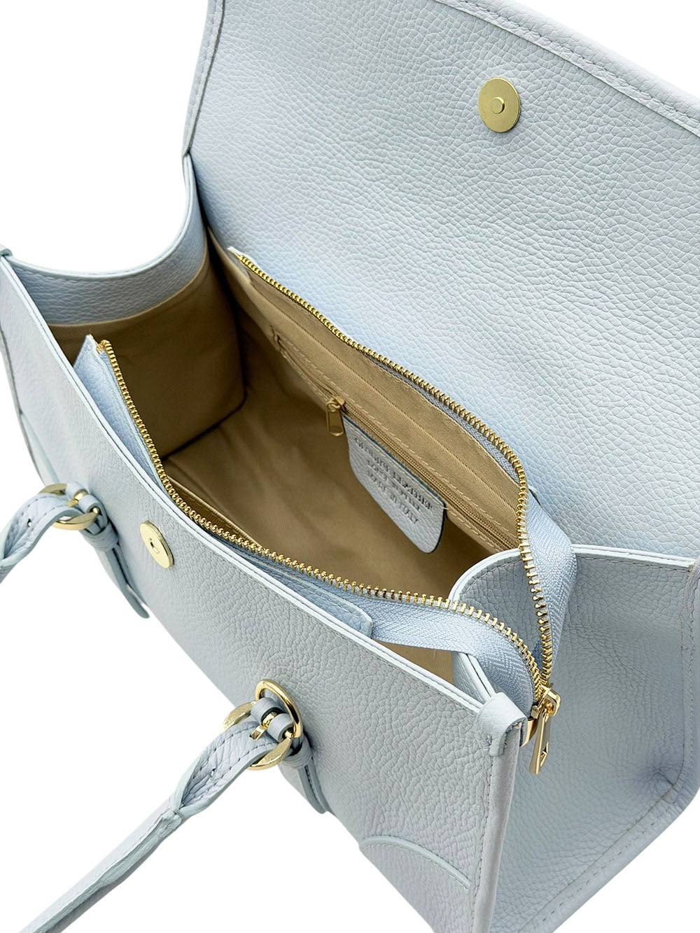 Avelina Cow Leather Shoulder Bag - Made In Italy