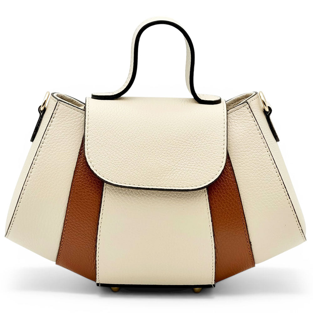 Ventara Italian Leather Top Handle Bag - Made in Italy