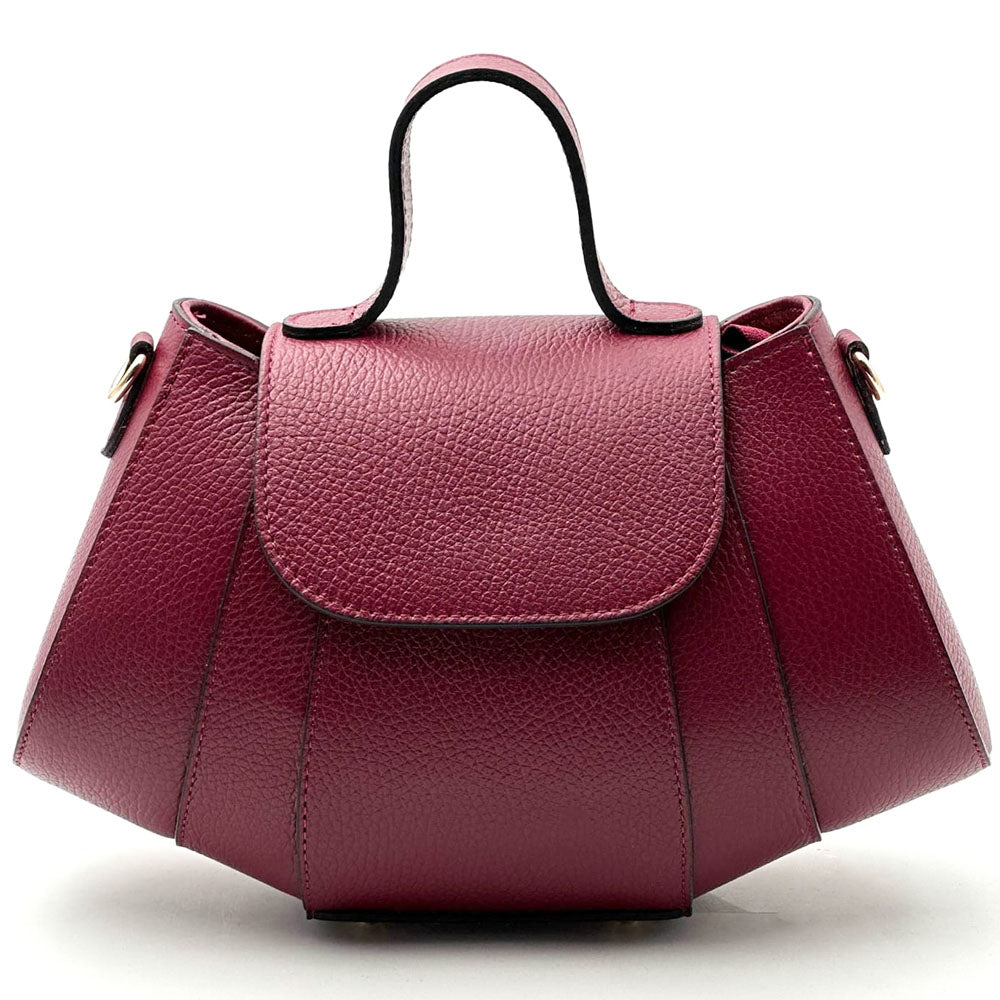 Ventara Italian Leather Top Handle Bag - Made In Italy