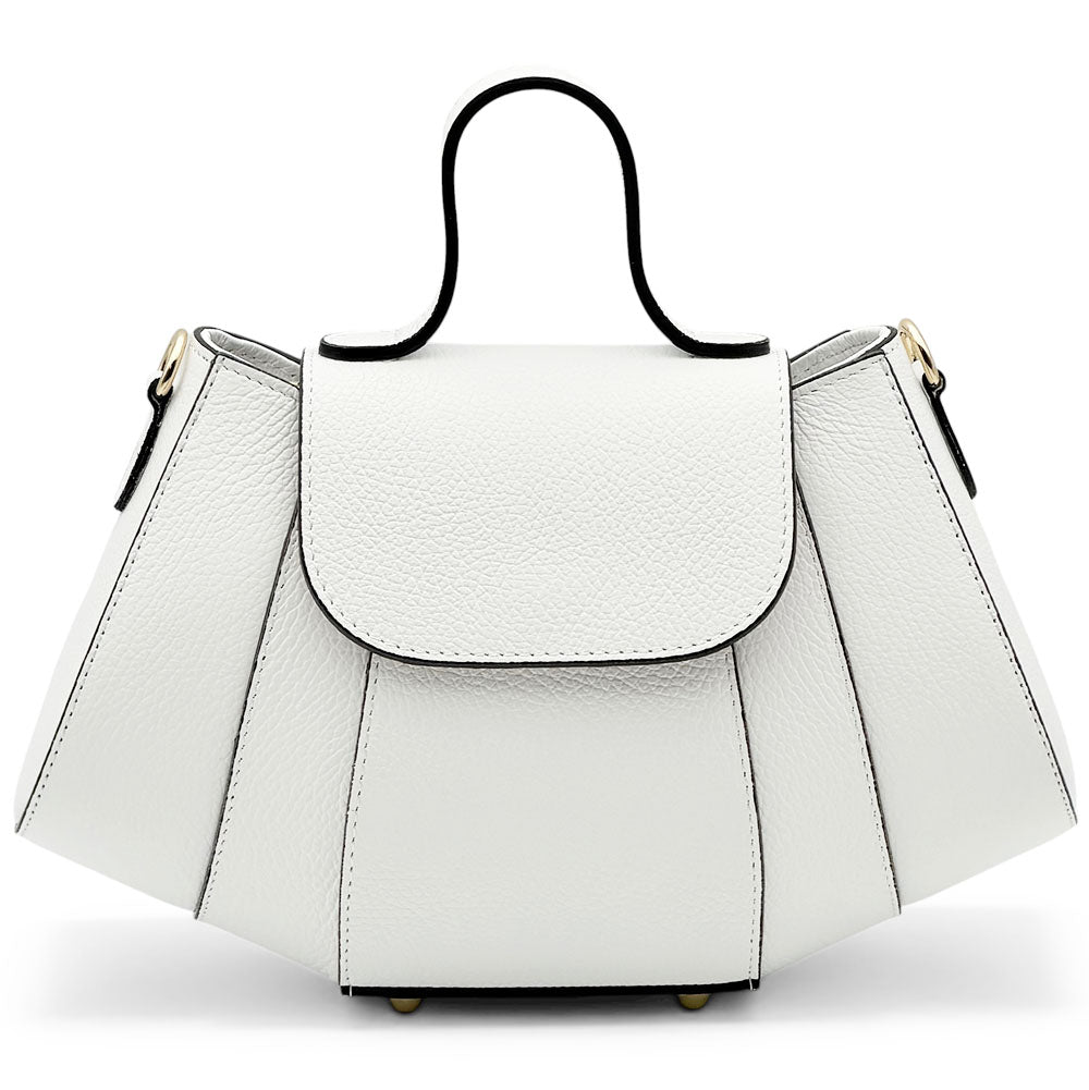 Ventara Italian Leather Top Handle Bag - Made in Italy