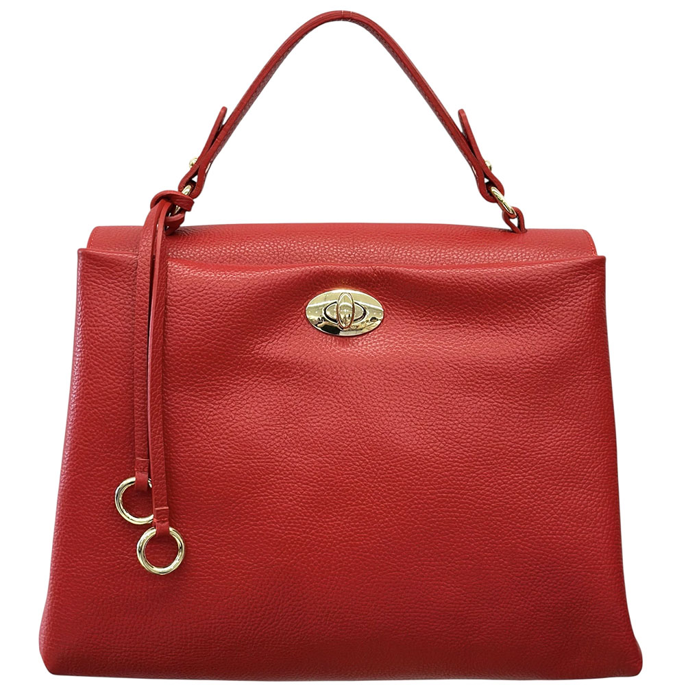 Elowen Soft Structured Leather Handbag - Made In Italy