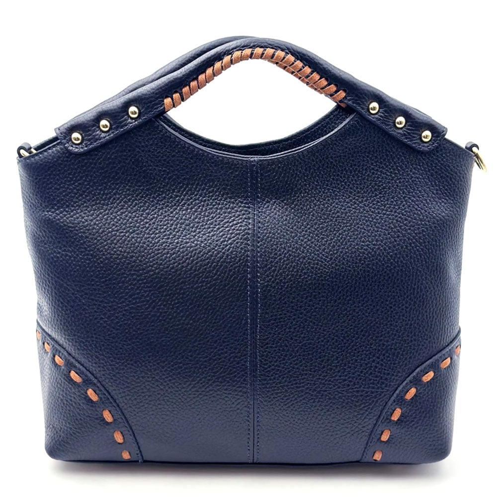 Calviera Soft Cow Leather Shoulder Bag - made in Italy