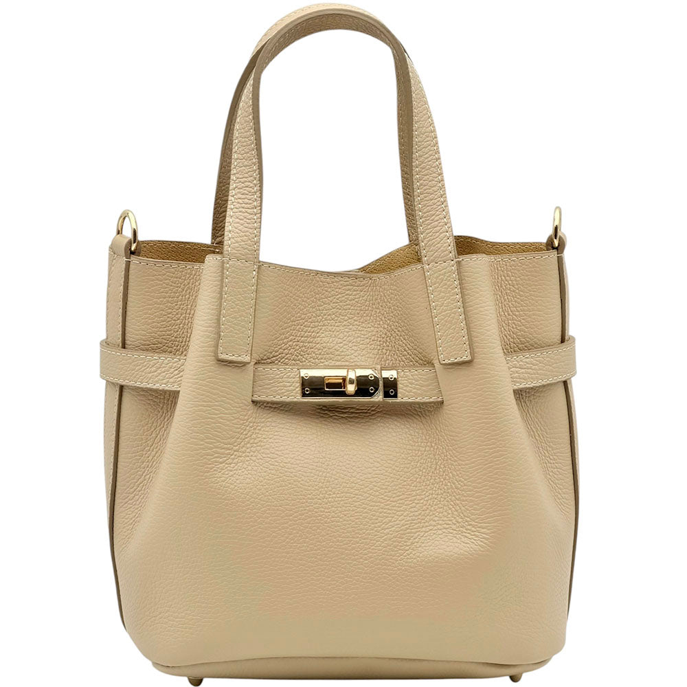 Velmira Italian Cow Leather Tote Bag - Made In Italy
