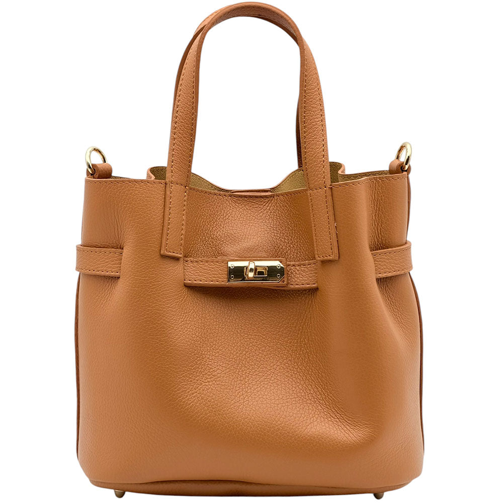 Velmira Italian Cow Leather Tote Bag - Made In Italy
