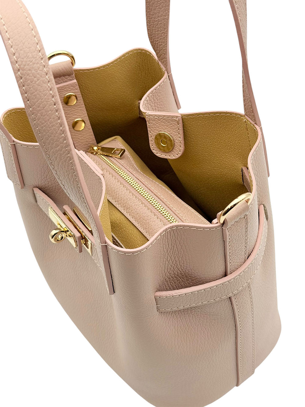 Velmira Italian Cow Leather Tote Bag - Made In Italy