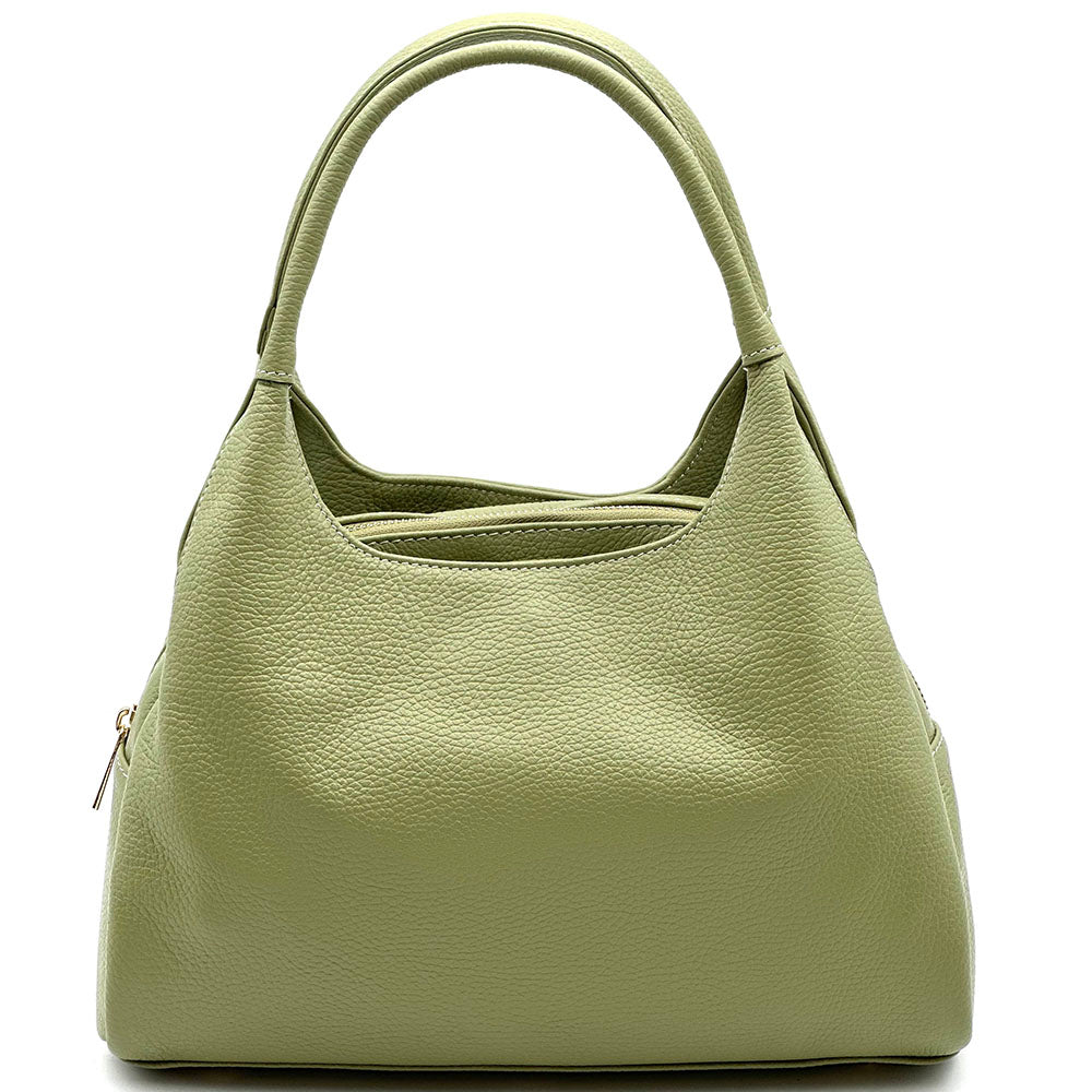 Giulia Italian Cow Leather Shoulder & Crossbody Handbag - Made In Italy
