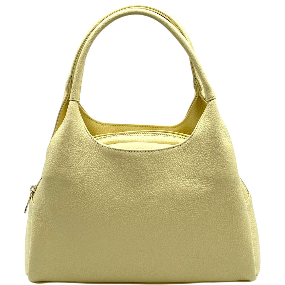 Giulia Italian Cow Leather Shoulder & Crossbody Handbag - Made In Italy