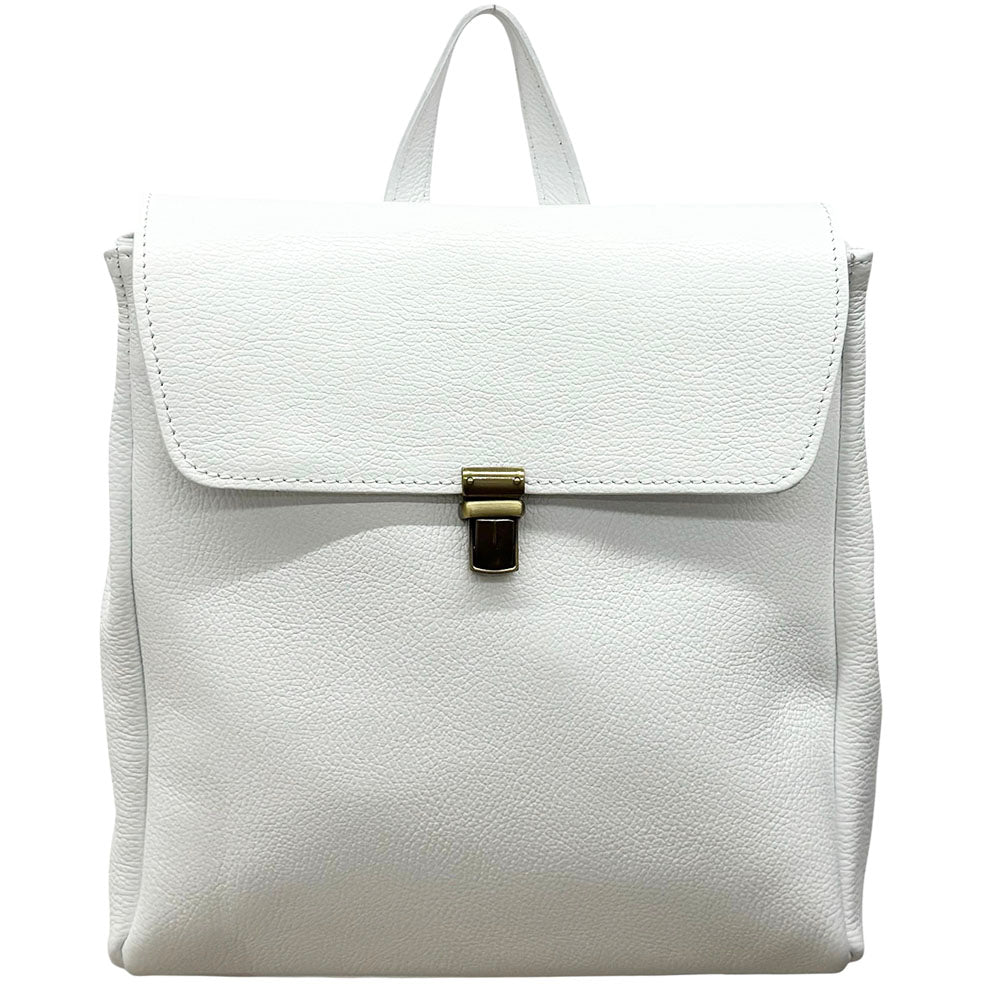 Michela Minimalist Italian Leather Backpack - Made In Italy