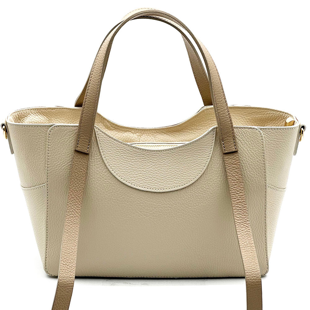 Serilda Italian Cow Leather Structured Shoulder Bag - Made In Italy
