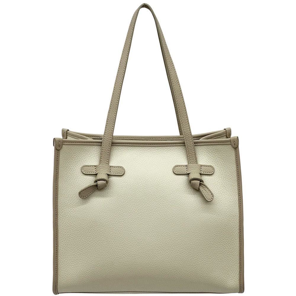 Lara Cow Leather Work Tote Bag - Made In Italy