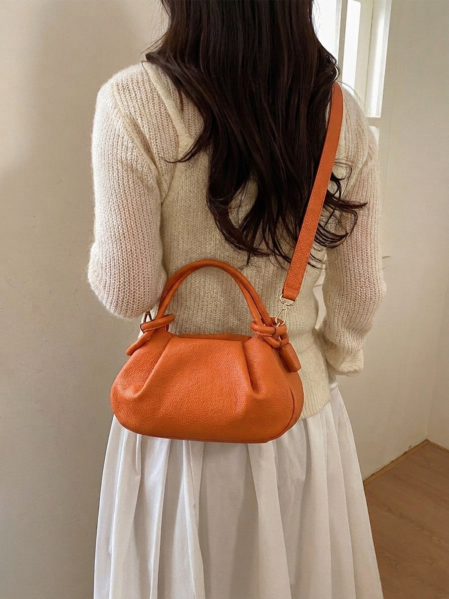 Renata Soft Leather Shoulder Bag - Made In Italy