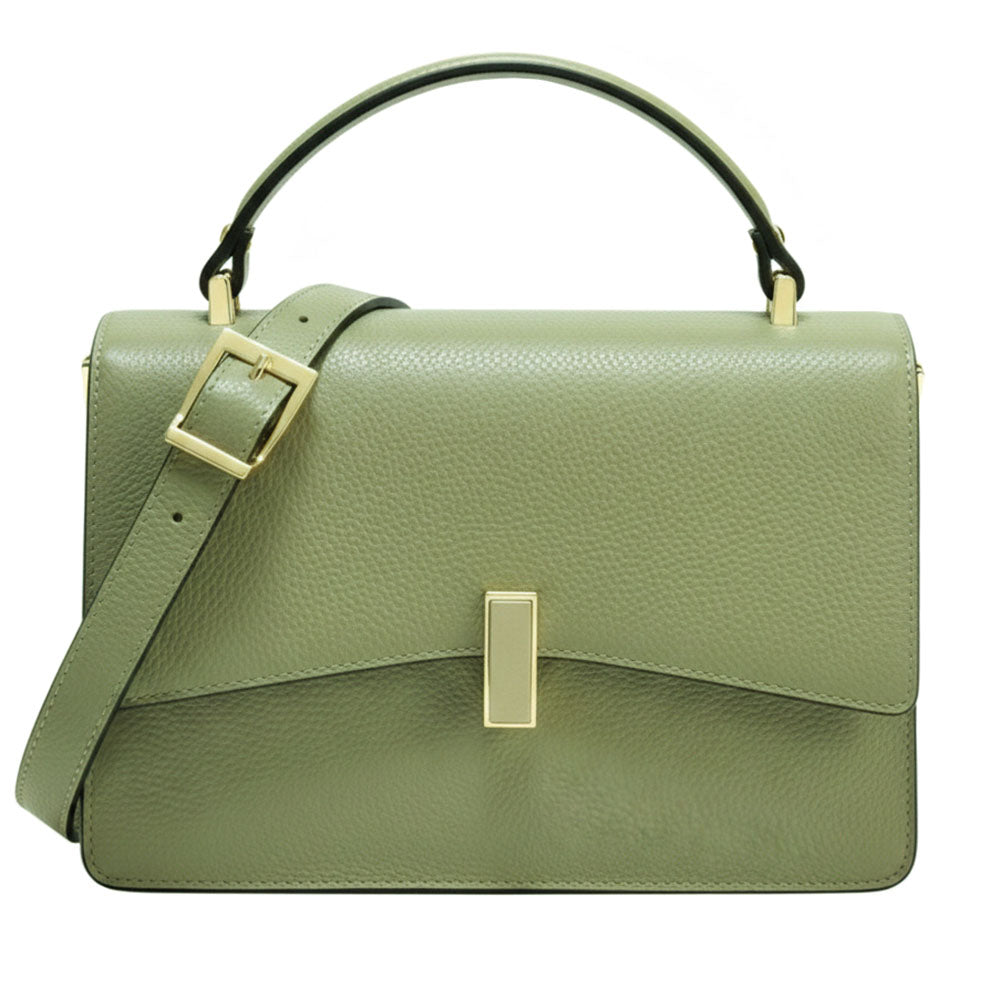 Flaminia Structured Italian Cow Leather Handbag - Made In Italy