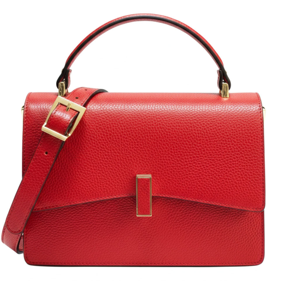 Flaminia Structured Italian Cow Leather Handbag - Made In Italy
