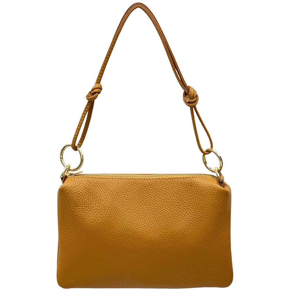 Neriva Soft Cow Leather Mini Shoulder and Crossbody Bag - Made In Italy