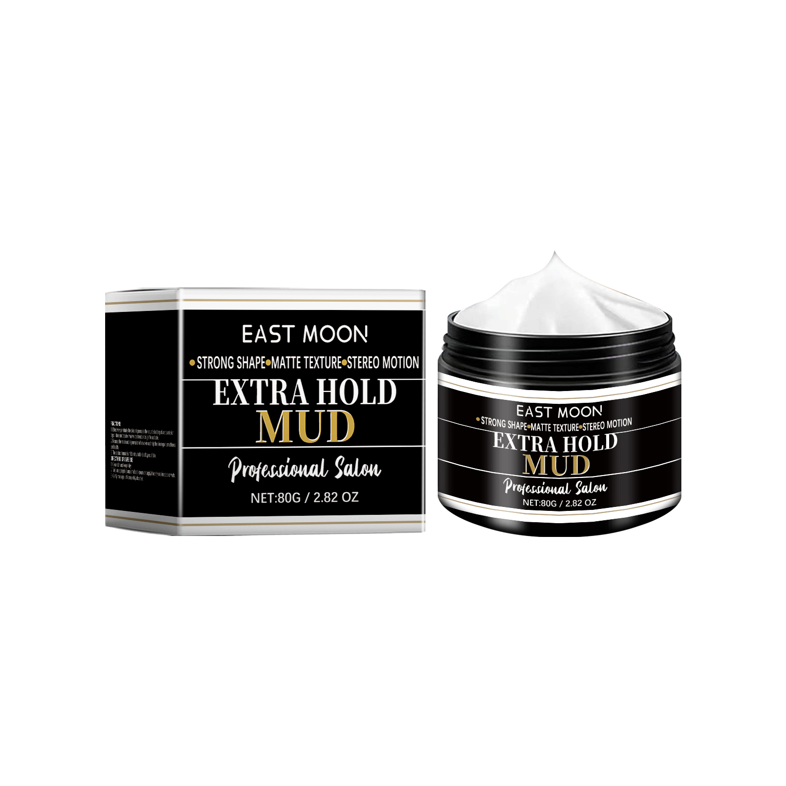 East Moon Hair Styling Cream Broken Hair Lanugo Hair Bangs Styling Long-Lasting Natural Styling Refreshing Styling Hair Wax