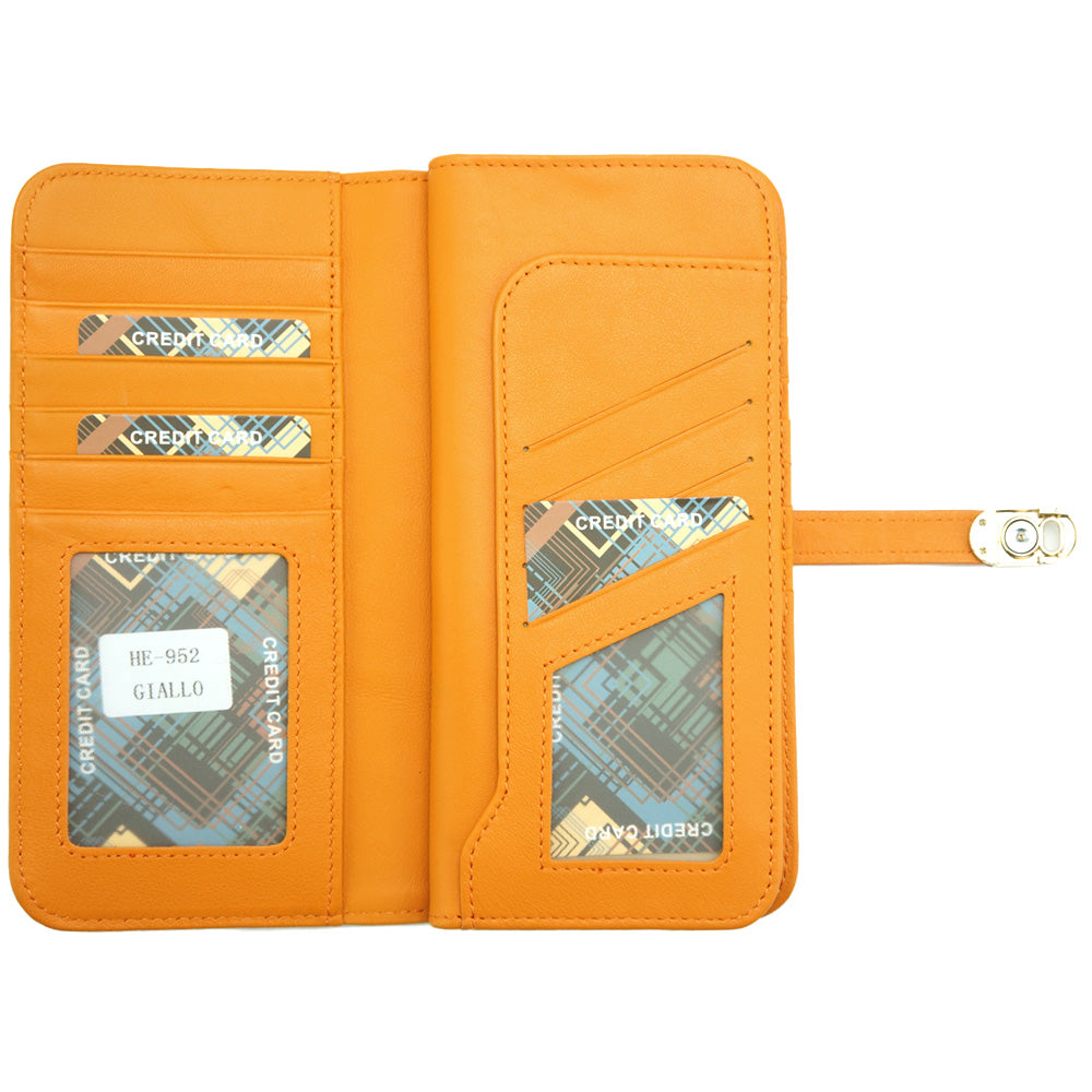 Camilla Leather Wallet - Made In Italy