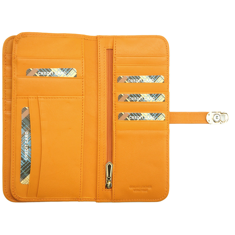Camilla Leather Wallet - Made In Italy