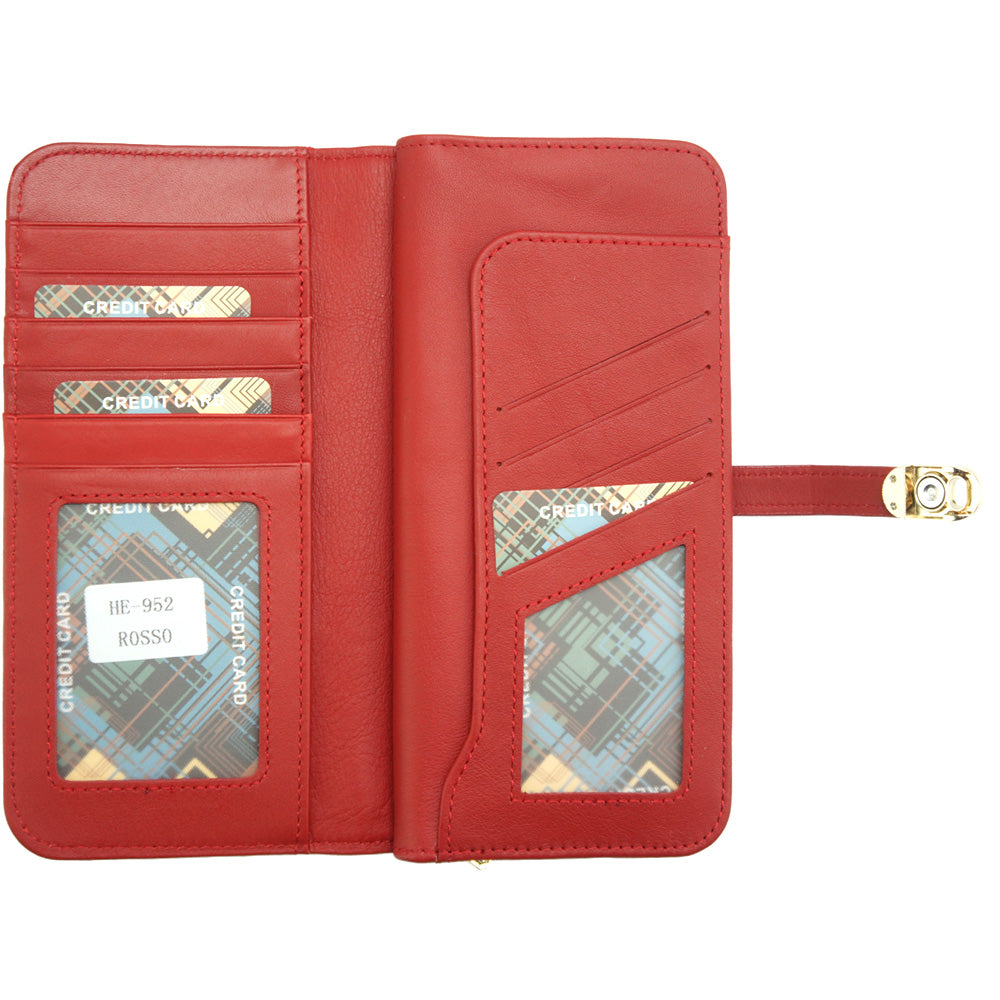 Camilla Leather Wallet - Made In Italy