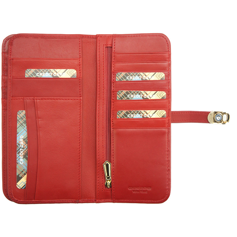 Camilla Leather Wallet - Made In Italy