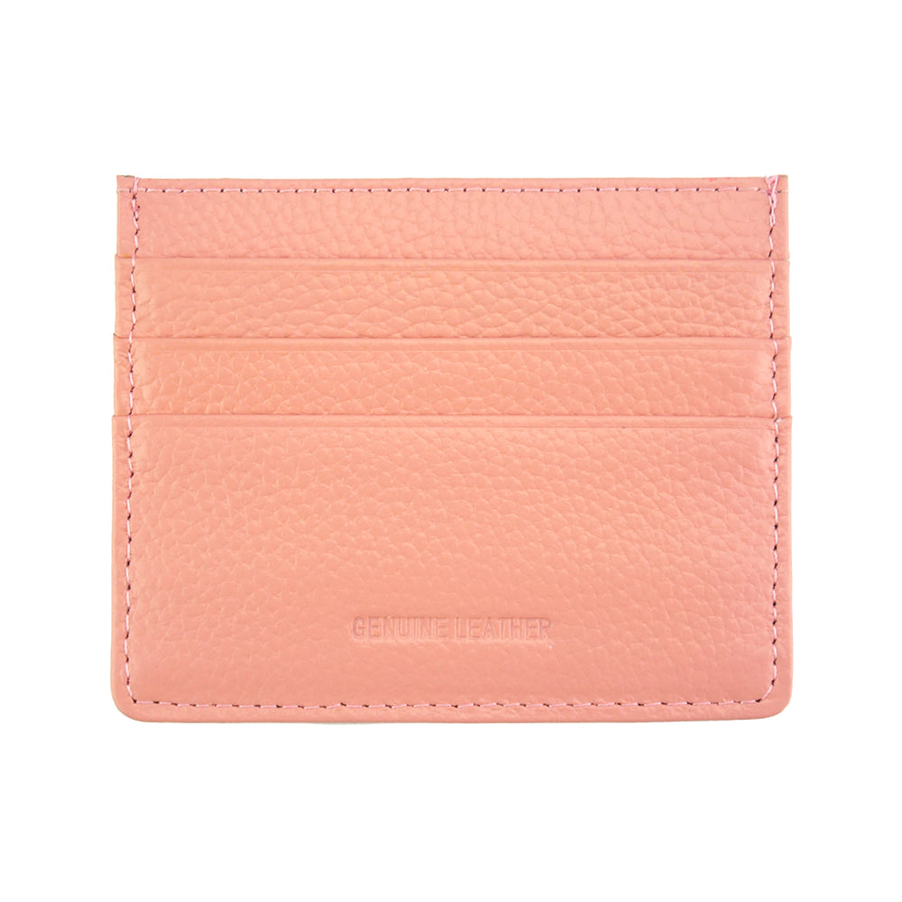 Lisa Slim Leather Card Holder - Made In Italy