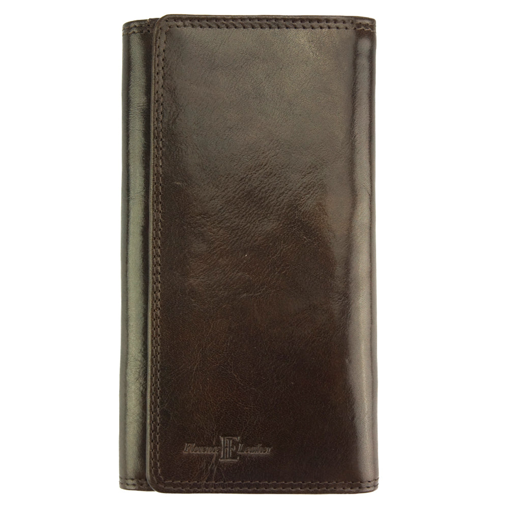 Aurora V leather wallet - Made In Italy